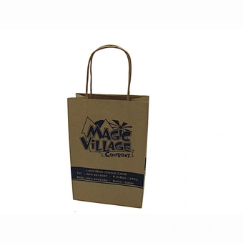Eco-Friendly Custom Designed Wholesale Brown Kraft Paper Bags with Logo