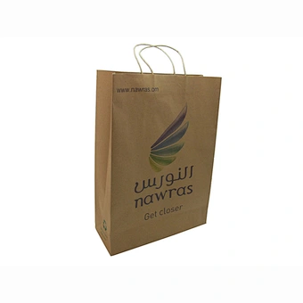 Eco-Friendly Custom Designed Wholesale Brown Kraft Paper Bags with Logo